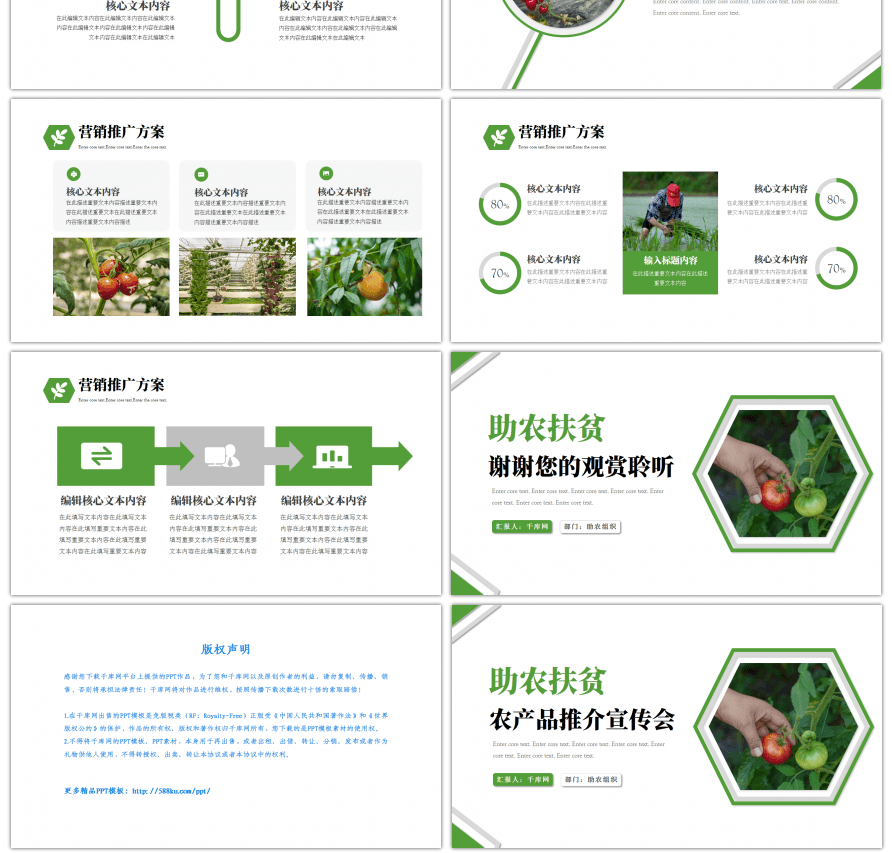 助农扶贫农产品推介宣传会PPT模板