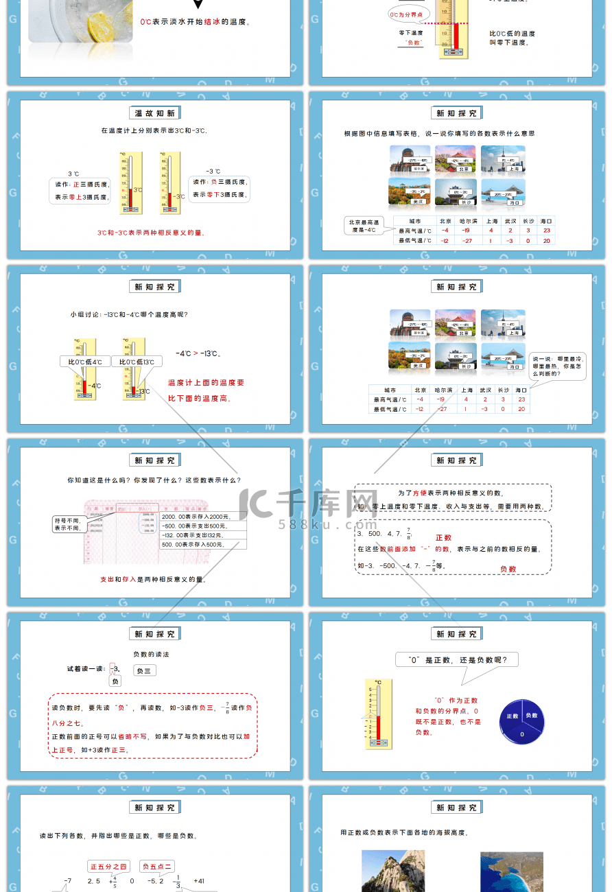 人教版六年级数学下册第一单元负数-负数的认识PPT课件