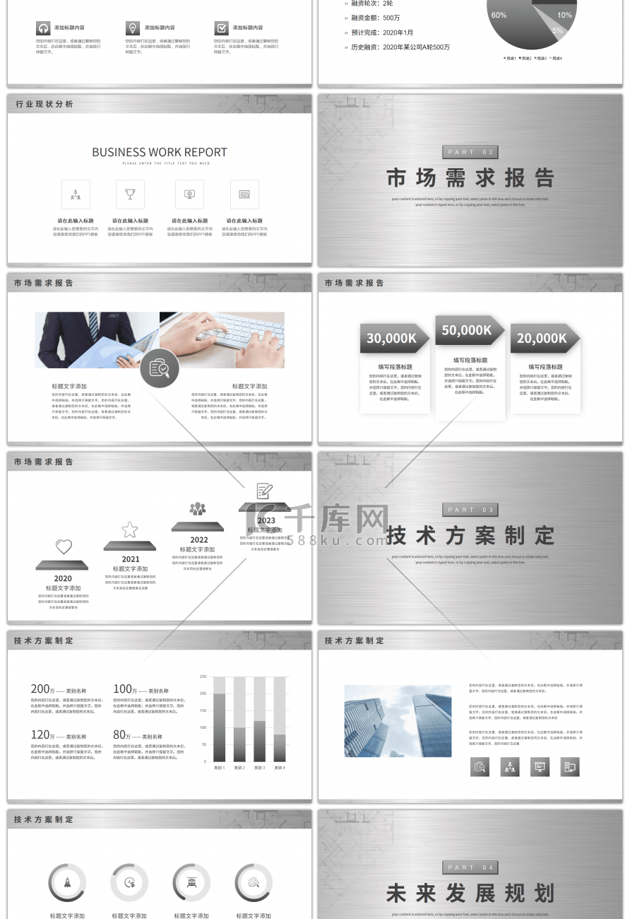 工程设计行业汇报总结PPT模板