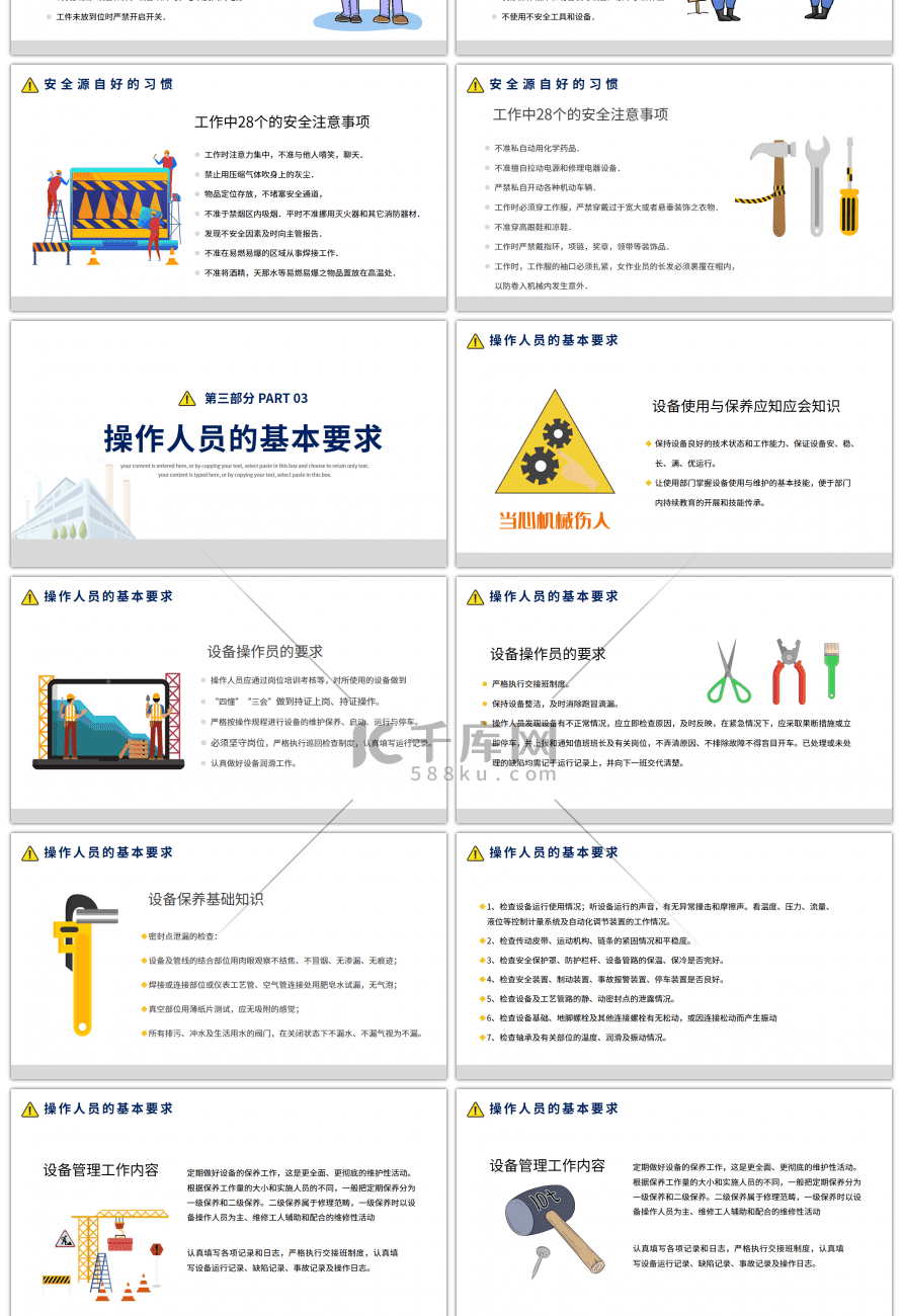 企业生产设备操作培训课件PPT模板