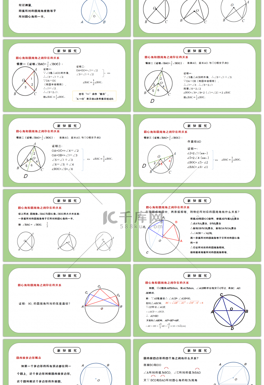 人教版九年级初中数学上册第二十四章圆-圆周角PPT课件