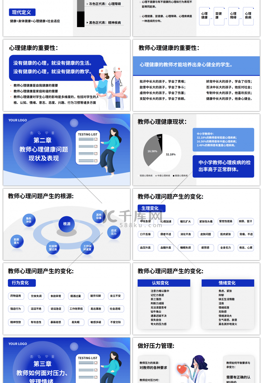 大学教师心理健康及维护PPT模板