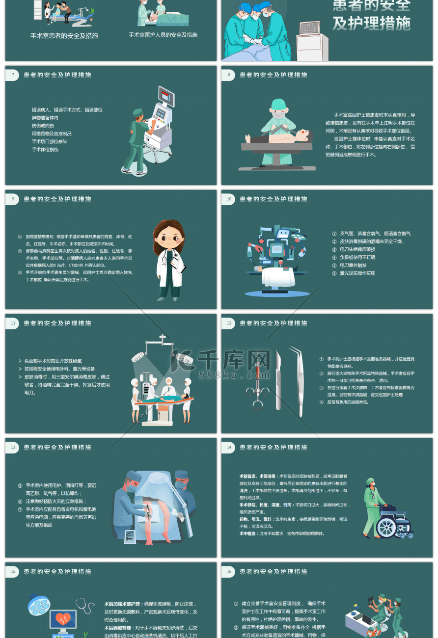 医疗手术室的护理安全管理培训PPT模板