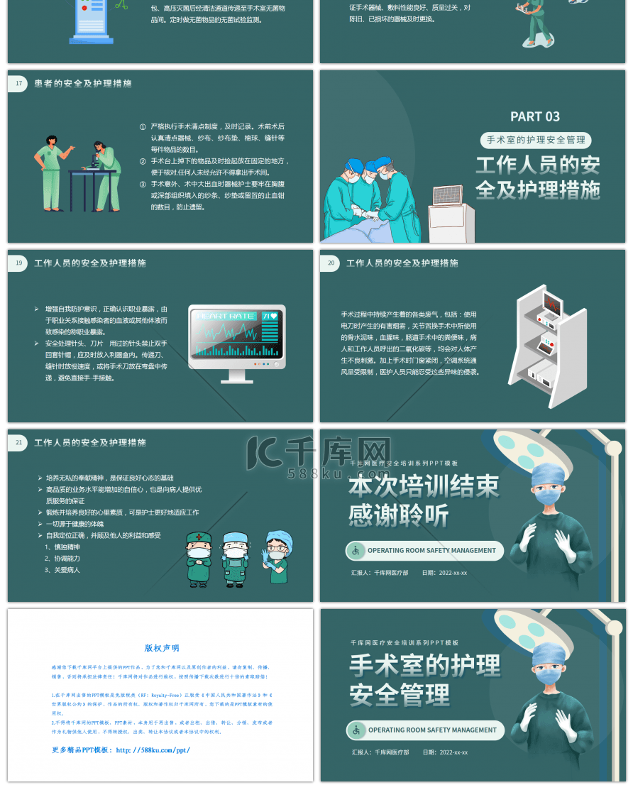 医疗手术室的护理安全管理培训PPT模板