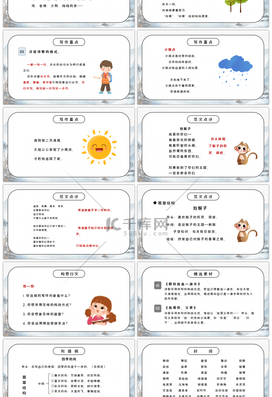 部编版四年级语文下册综合性学习《轻叩诗歌大门》PPT课件