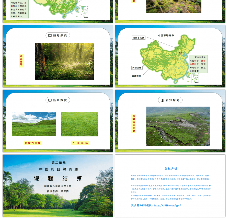 人教版八年级地理上册第三单元《中国的自然然环境-土地资源》第一课时PPT课件