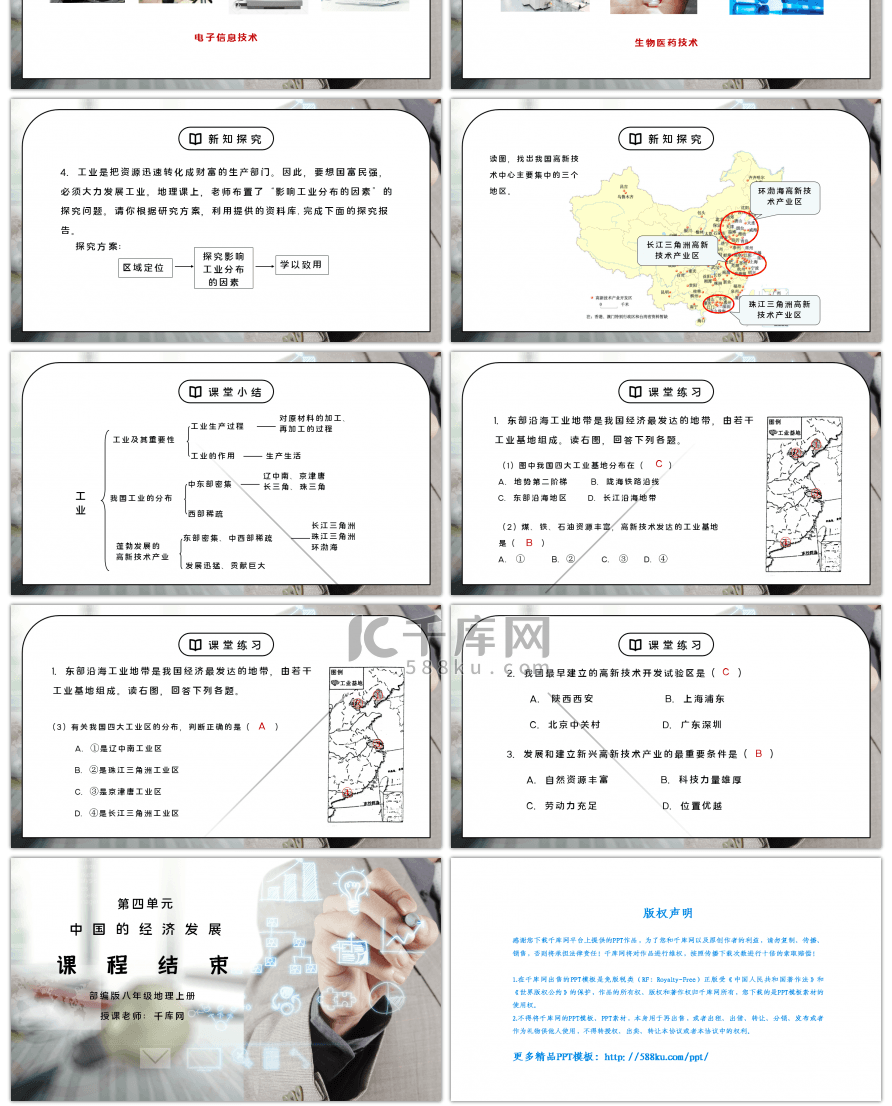 人教版八年级地理上册第四单元《中国的经济发展-工业》第二课时PPT课件