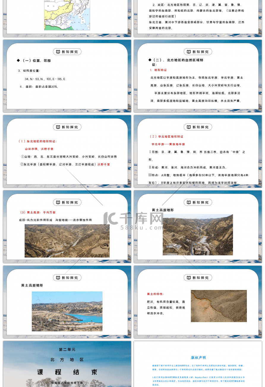 人教版八年级地理下册第二单元《北方地区-自然特征与农业》第一课时PPT课件