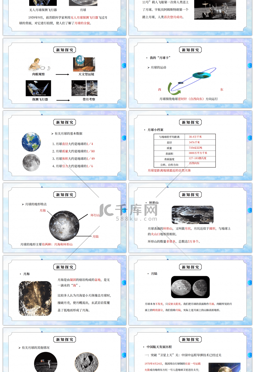 教科版六年级科学下册第三单元《宇宙-地球的卫星月球》PPT课件