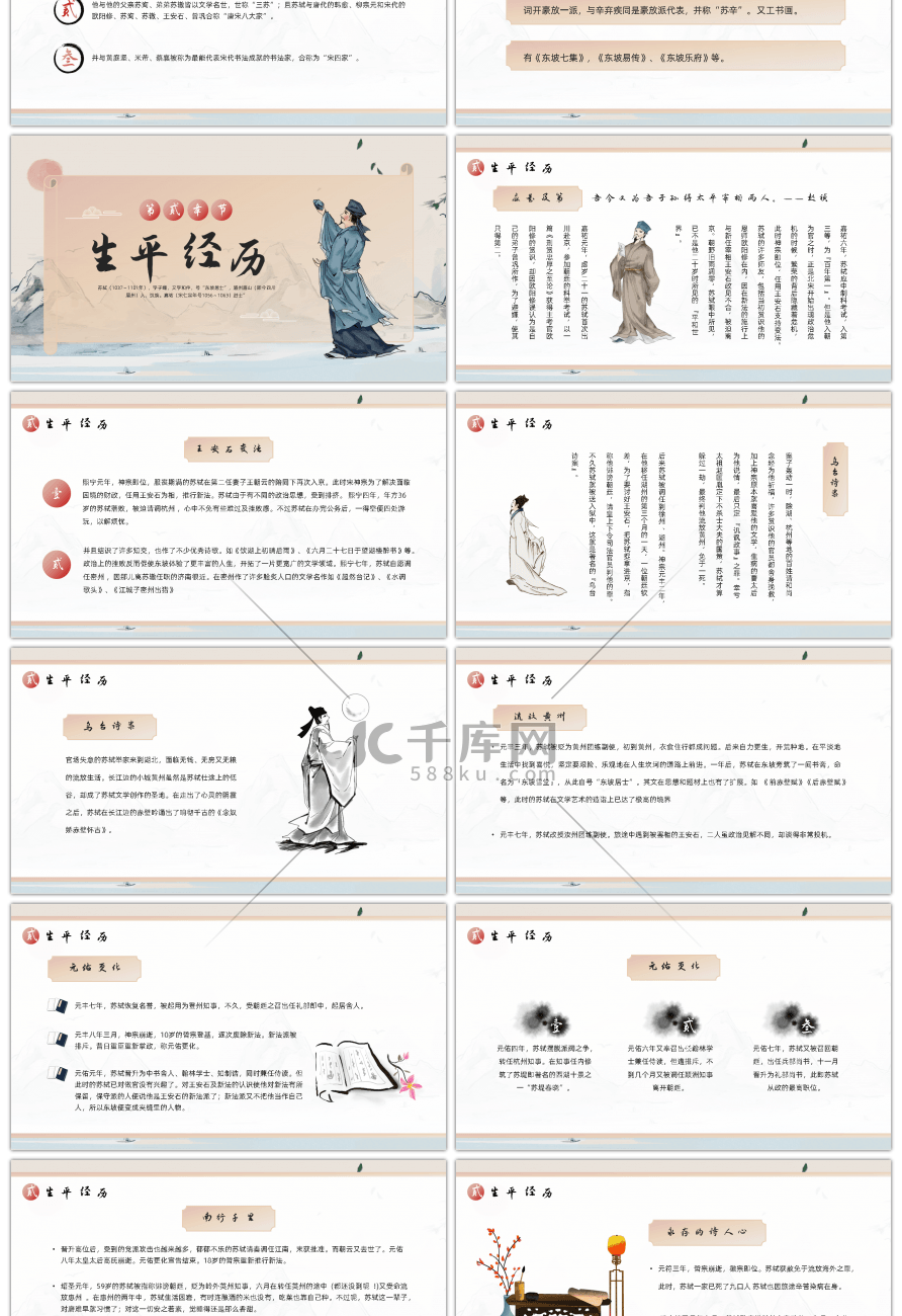 古风古代诗人作家人物介绍苏东坡传宣传