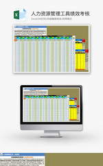 人力资源管理工具绩效考核excel模板