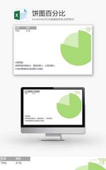 企业办公通用饼图百分比excel模板