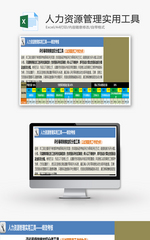 人力资源管理实用工具绩效考核Excel模