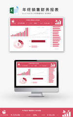 年终销售财务报表Excel模板
