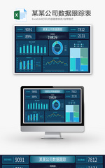 公司数据可视化跟踪表Excel模板