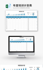 年度培训计划Execl模板