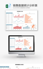 销售数据统计分析表Excel模板