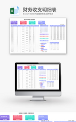 财务收支明细表Excel模板