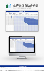 生产进度自动分析表Excel模板