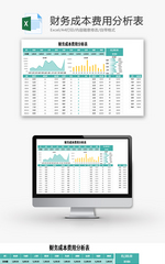 财务成本费用分析表Excel模板