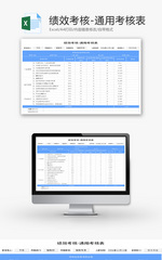 绩效考核Excel模板