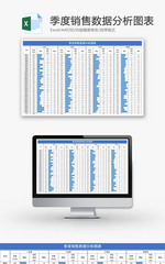 季度销售数据分析图表Excel模板