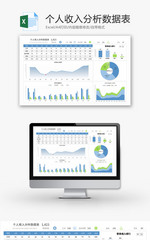 个人收入分析数据表Excel模板