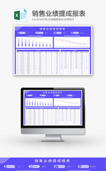 销售业绩提成报表Excel模板