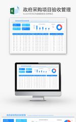 政府采购项目验收管理Excel模板