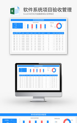 软件系统项目验收管理Excel模板