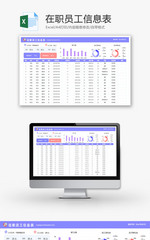 在职员工信息表Excel模板
