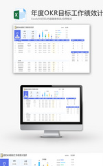 OKR目标工作绩效计划表Excel模板