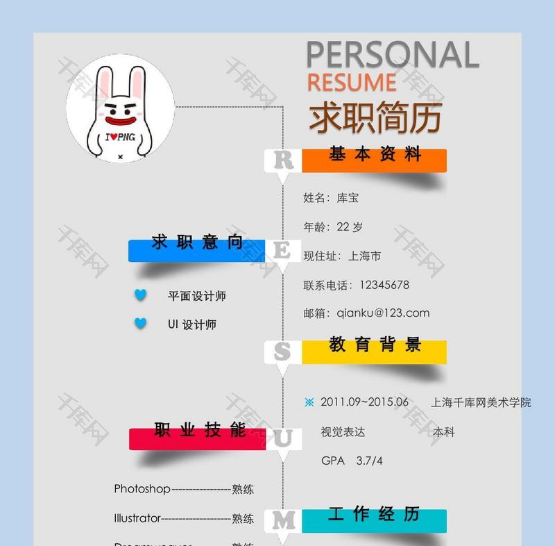 设计工业设计平面设计大学毕业生简历模板