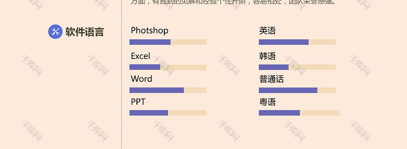 紫色简约时尚创意市场专员市场营销求职简历