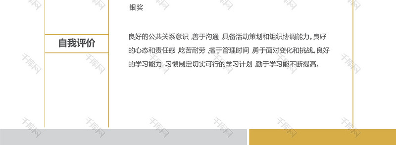 简约时尚通版设计师简历模板