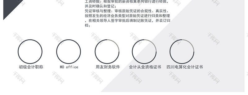 创意风会计专业个人简历