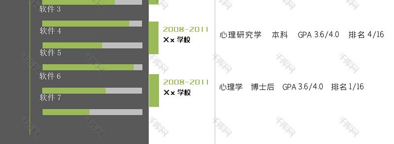 灰绿色创意风设计师岗位word模板