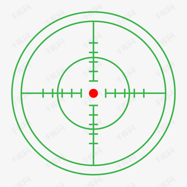 圆形交叉卡通矢量准星