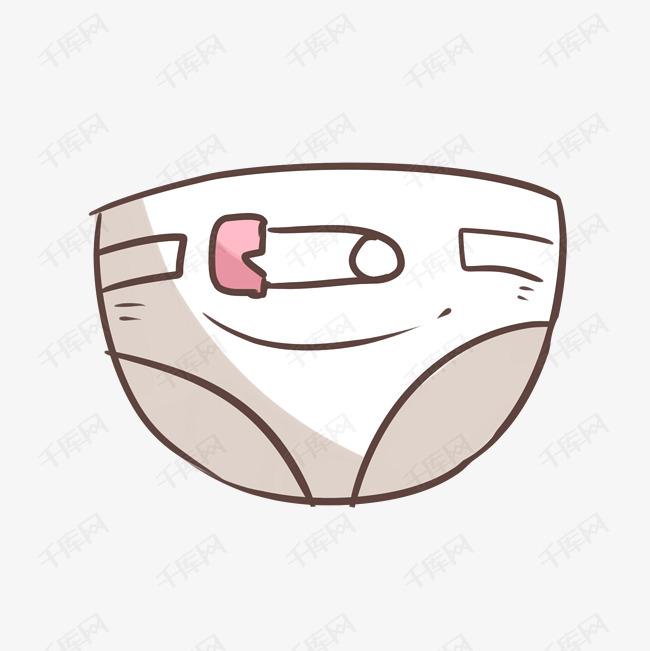 卡通纸尿裤矢量图下载