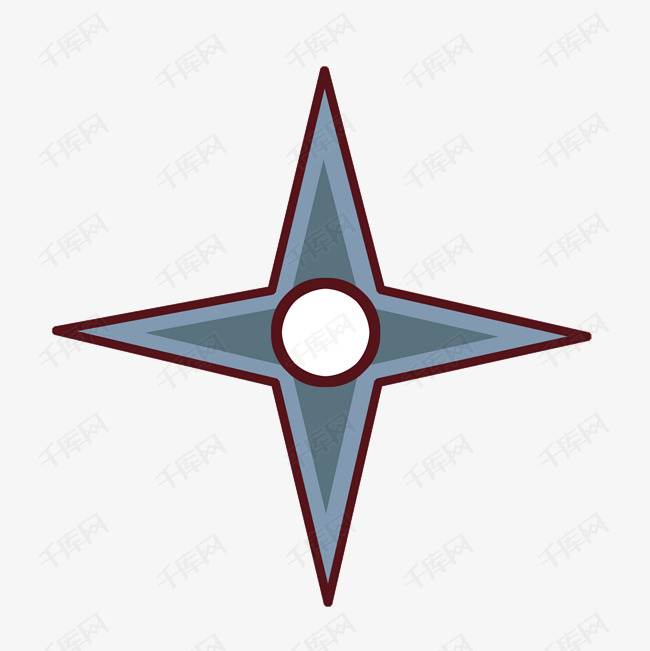 简约蓝色飞镖免抠图