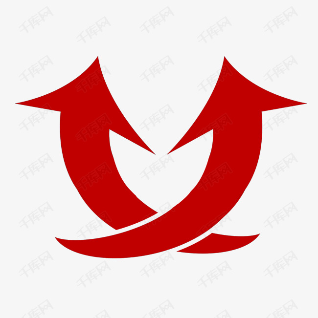 红色交叉箭头素材图片免费下载-千库网