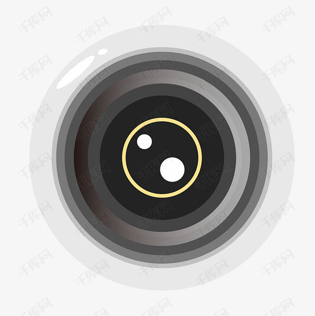 相机镜头滤镜插画唯美