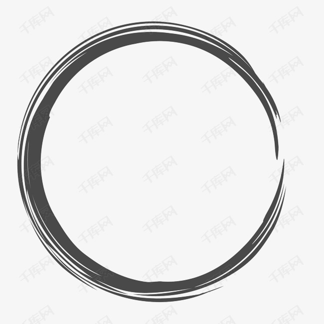 灰色不规则椭圆形圆环