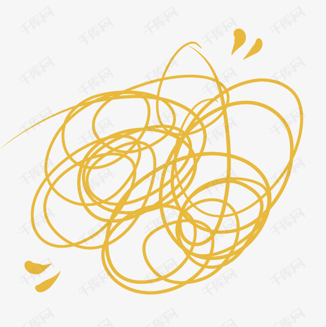 金色线团矢量图