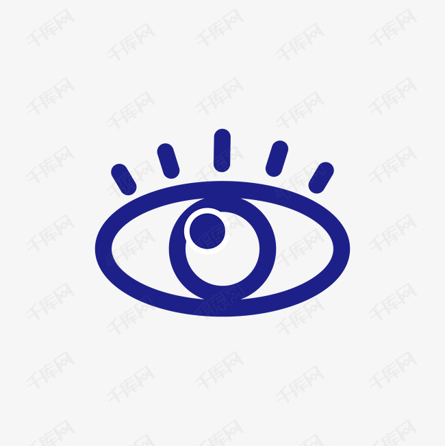 黑色简笔画眼睛图