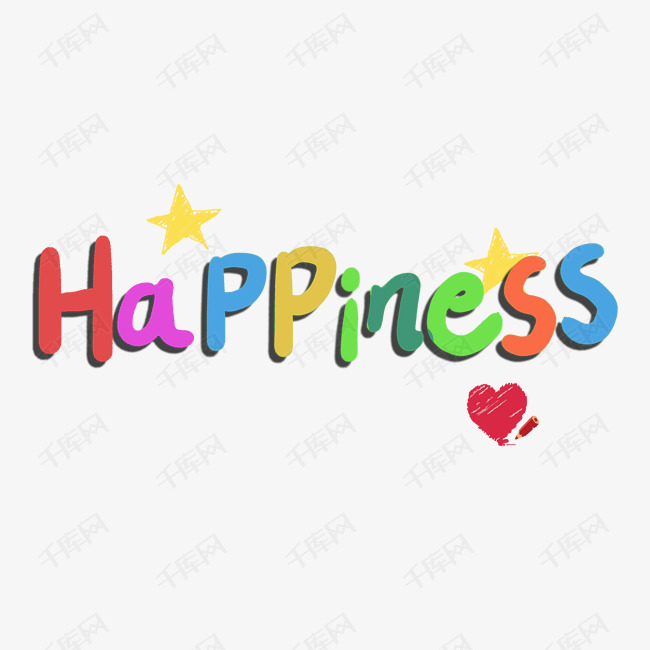 happiness艺术字
