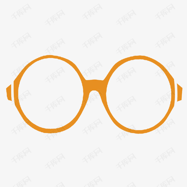 橙色眼镜镜框