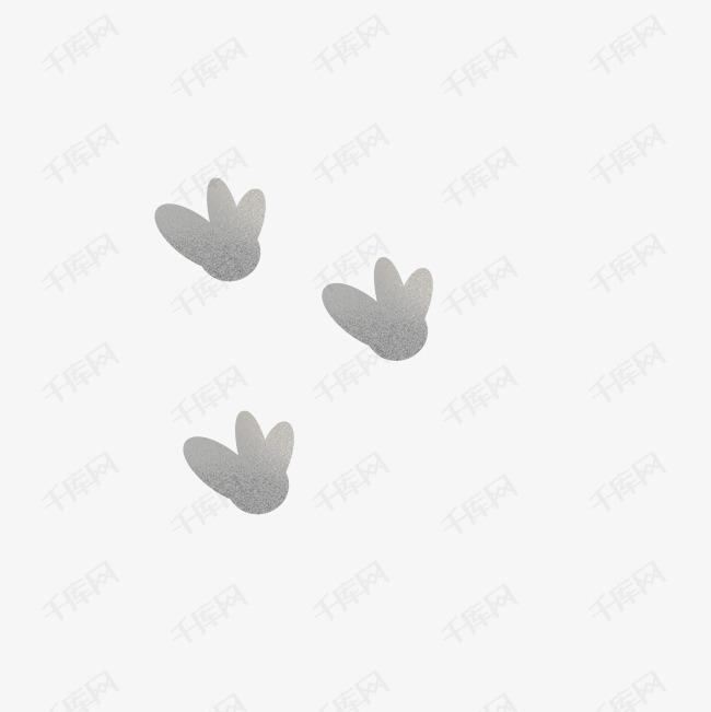 动物脚印手绘卡通