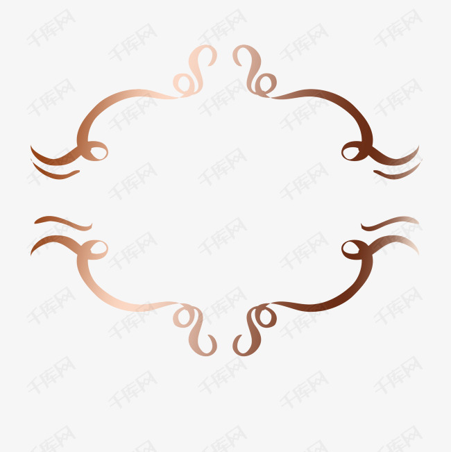 简约线条边框矢量线框图