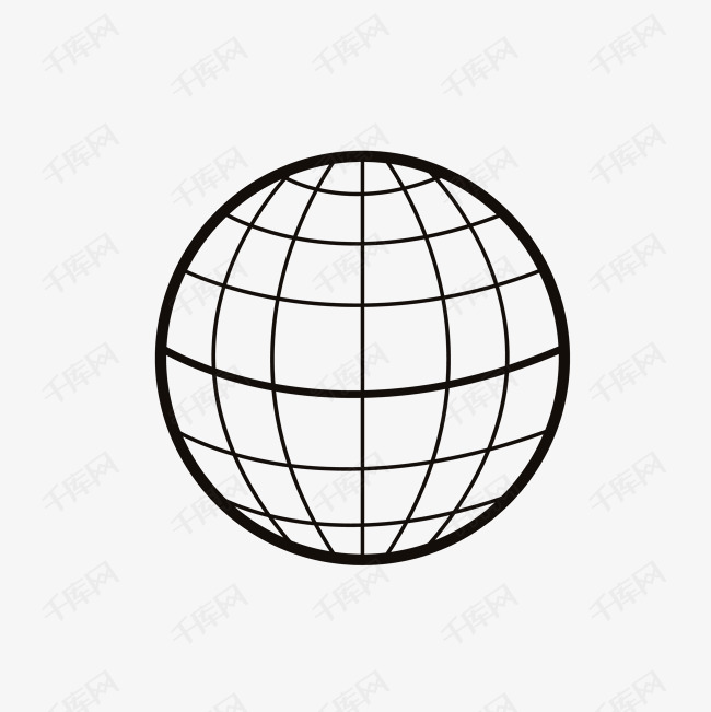 矢量线条地球素材图